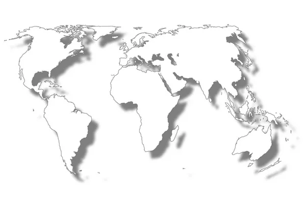 Ikonu Mapy Země Světa — Stockový vektor