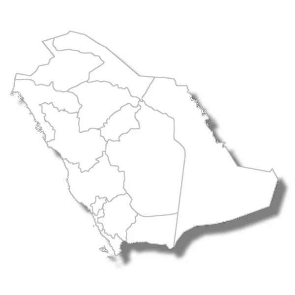 Saudi Arabien Landkarte Symbol — Stockvektor