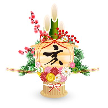 Yaban domuzu yeni yıl kartı şanslı ürünler simgesi