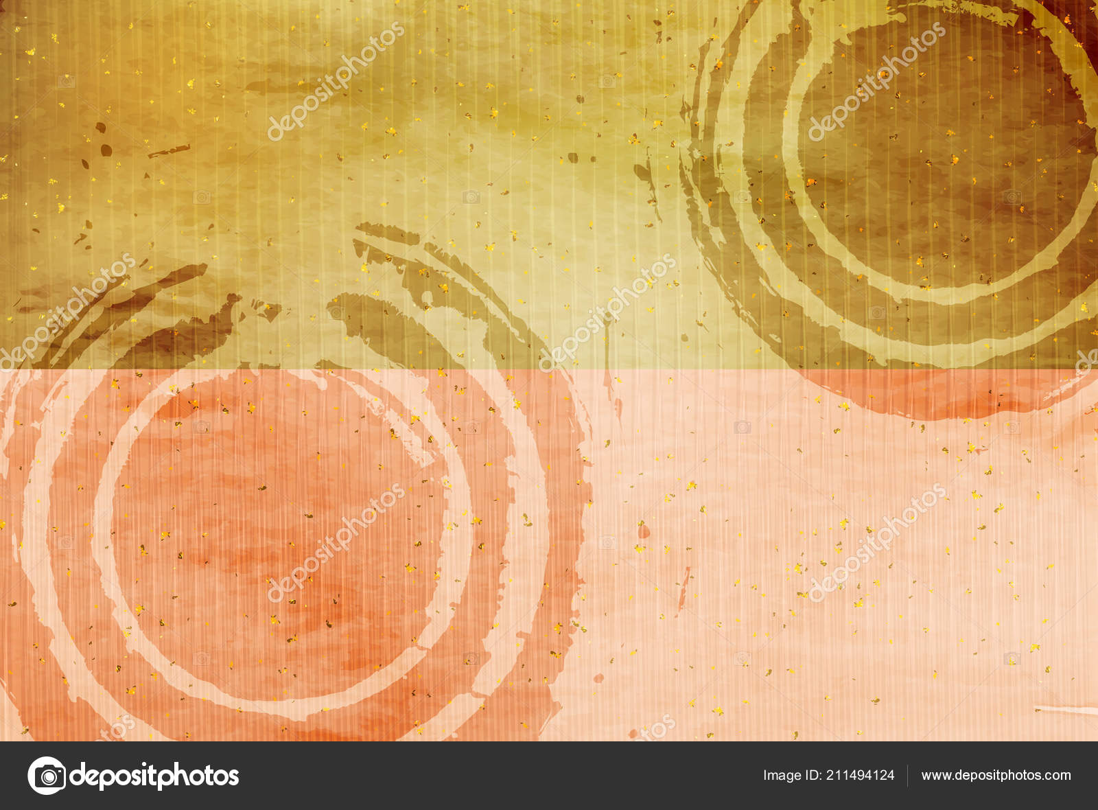 年賀状日本語紙金背景 ストックベクター C Jboy24