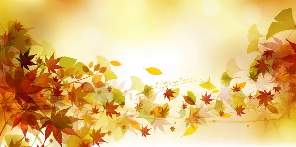 Sonbahar yaprakları akçaağaç sonbahar arkaplanı