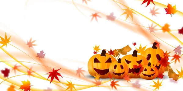 Halloween Calabaza Otoño Fondo — Vector de stock