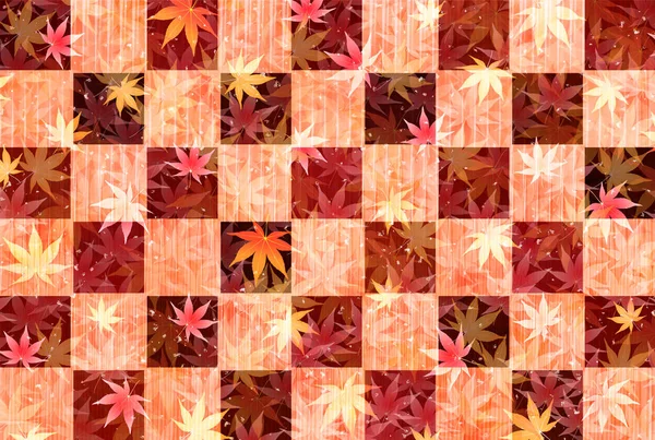 Feuilles Automne Érable Fond Automne — Image vectorielle