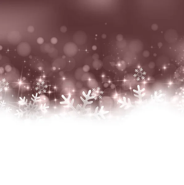 Christmas Snow Winter Achtergrond — Stockvector