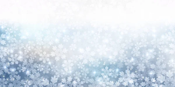 Christmas Snow Winter Achtergrond — Stockvector