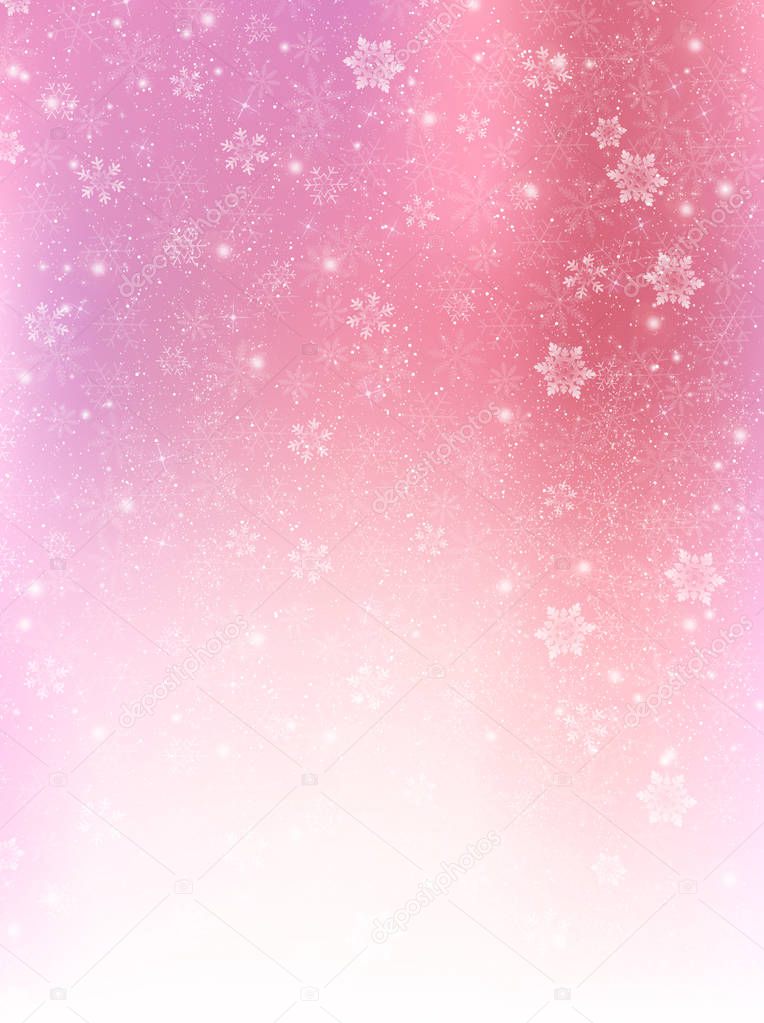 Christmas snow Winter background