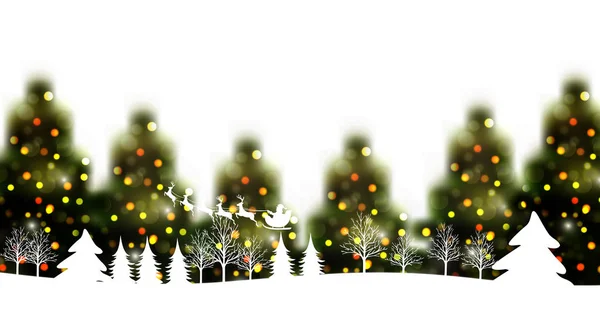 Weihnachten Tannenbaum Winter Hintergrund — Stockvektor