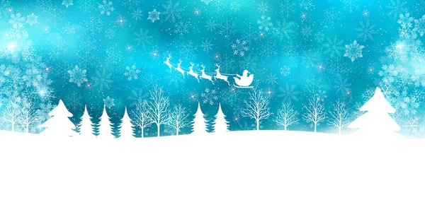 Christmas Snow Winter Bakgrund — Stock vektor