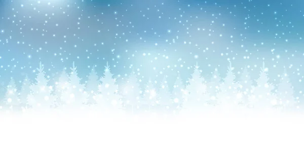 Natal Neve Inverno Fundo — Vetor de Stock