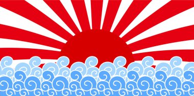 Sunrise ilk satan yeni yıl kartı arka plan