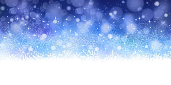 クリスマス雪冬の背景 — ストックベクタ
