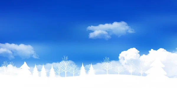 Navidad Nieve Invierno Fondo — Vector de stock