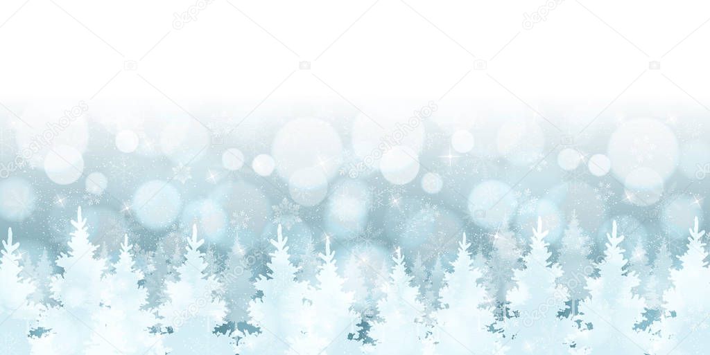 Christmas snow Winter background