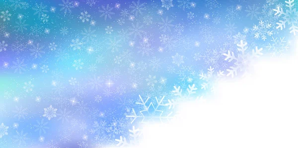 Navidad Nieve Invierno Fondo — Vector de stock
