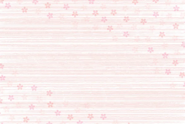 Sakura Flor Tarjeta Felicitación Fondo — Vector de stock