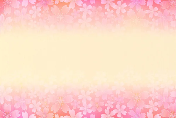 桜の花の花新年のカード背景 — ストックベクタ
