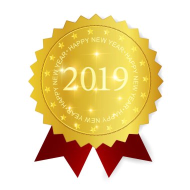 2019 yeni yıl Madalyası simgesi