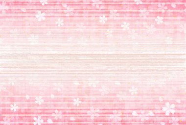 Kiraz çiçekleri Japonca yeni yıl kartı arka plan kağıt