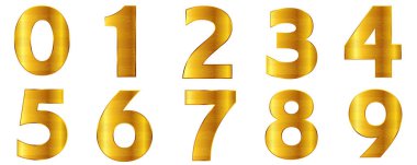 Sayısal karakter altın simgesi