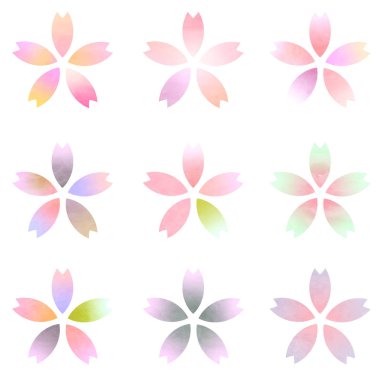 Kiraz çiçekleri bahar çiçeği ikonu