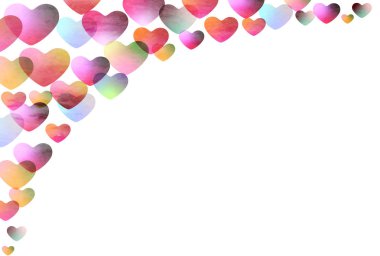 Sevgililer kalp Japon kağıt arka plan