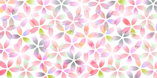 Flores Cerezo Fondo Flores Primavera — Vector de stock