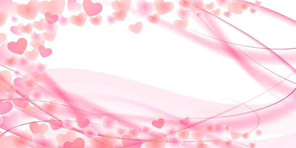 Valentine Heart Winter Background — Stock Vector