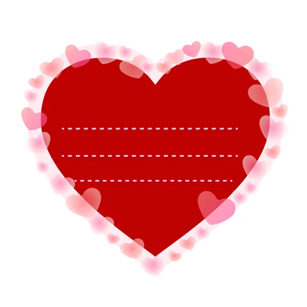 Valentine Heart Pink Icon — Stock Vector