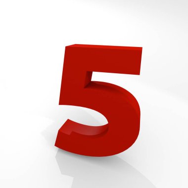 Sayısal karakter üç boyutlu simgesi