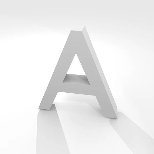 Alphabet Character Three Dimensional Icon — Stock Photo, Image