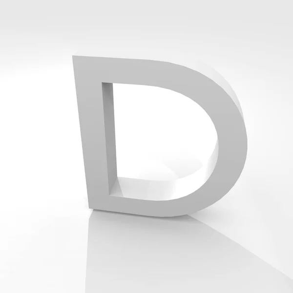 Dreidimensionales Alphabet Symbol — Stockfoto