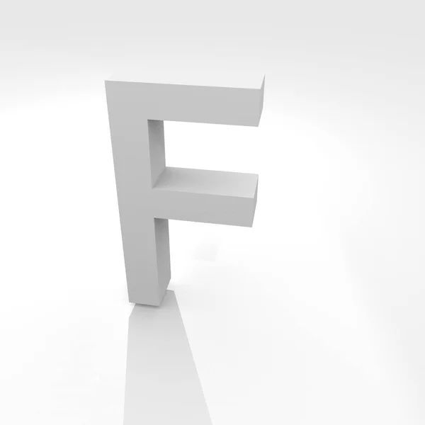 アルファベットの文字の立体アイコン — ストック写真
