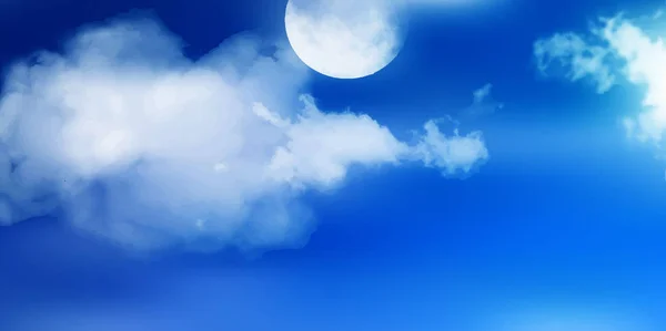 天空云风景背景 — 图库矢量图片