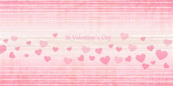 Valentine Heart Japanese Paper Background — Stock Vector