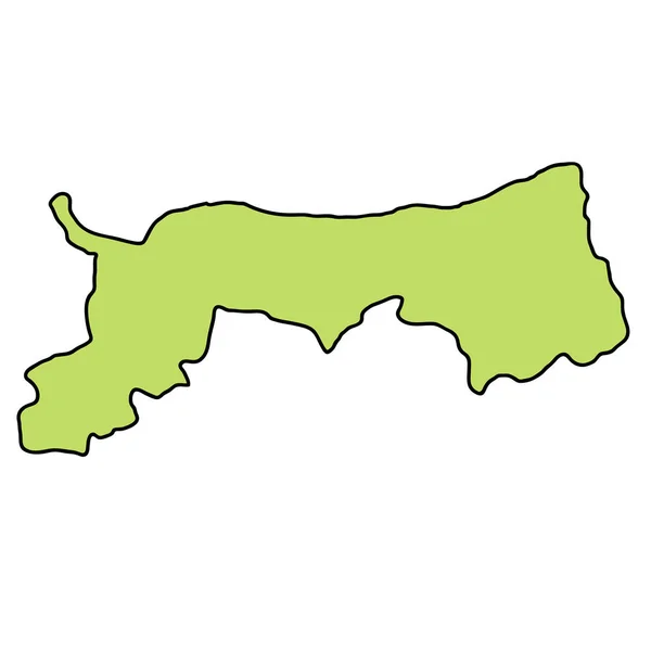 Icône Cadre Tottori Map — Image vectorielle