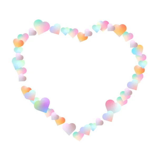 Πολύχρωμο Εικονίδιο Καρδιά Του Αγίου Βαλεντίνου — Διανυσματικό Αρχείο