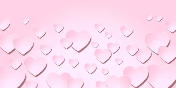 Valentine Hjärta Vintern Bakgrund — Stock vektor