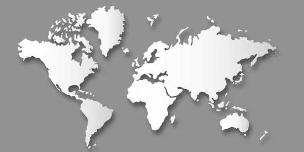 Wereldkaart Continentale Achtergrond — Stockvector