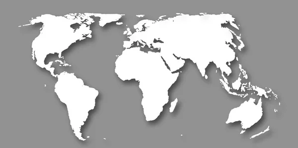 Världskartan Kontinentala Bakgrund — Stock vektor