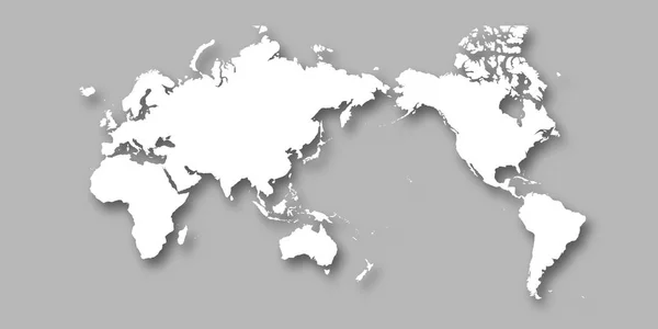 Verdenskort Kontinental Baggrund – Stock-vektor