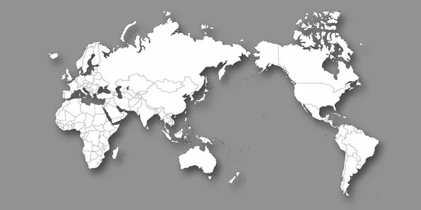 世界地图大陆背景 — 图库矢量图片