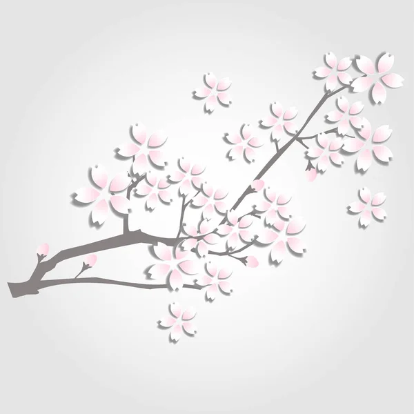 桜の春の花アイコン — ストックベクタ