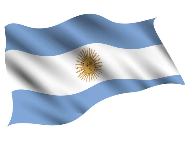 Argentina Land Flaggikonen — Stock vektor