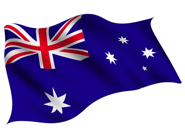オーストラリアの国の旗のアイコン — ストックベクタ