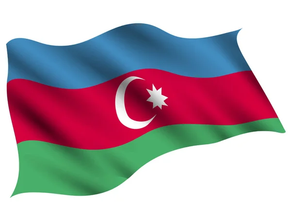 Azerbaijan Country Flag Icon — Stock Vector