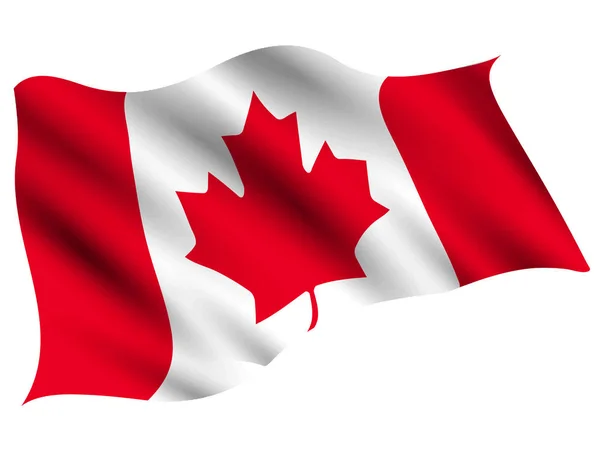 Canadá País Bandeira Ícone — Vetor de Stock