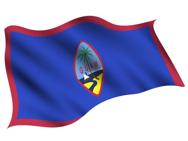 Guam Icône Drapeau Pays — Image vectorielle