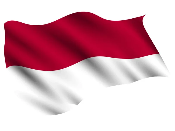 Indonesien Land Flaggikonen — Stock vektor