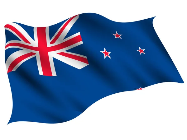 Nouvelle Zélande Icône Drapeau Pays — Image vectorielle