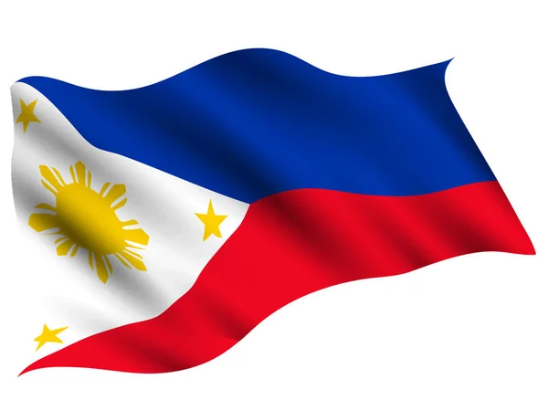 Filipinas País Icono Bandera — Vector de stock